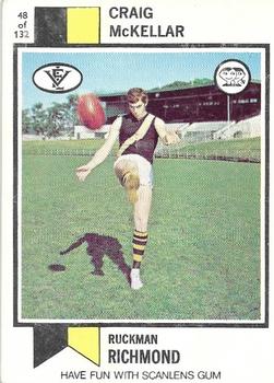 1974 Scanlens VFL #48 Craig McKellar Front